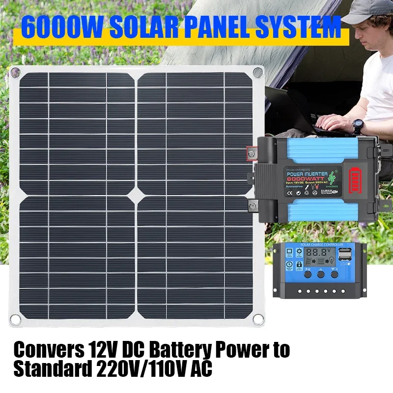 Solar Panel 200W - 6000W güneş enerjisi kiti, 200W güneş