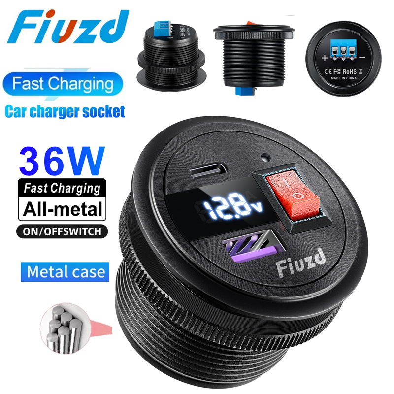 Energy Monitor Meter - 12v otomotiv usb 24v araba usb