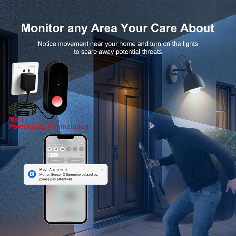 Tuya WiFi PIR Hareket Sensörü, - Energy Monitor Meter incelemesi ve fiyatı