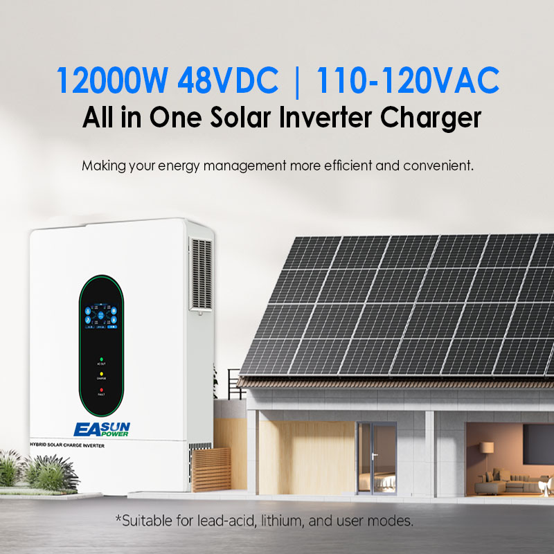 EASUN US 12KW 12000W Bölünmüş  - Charge Controller Solar incelemesi ve fiyatı